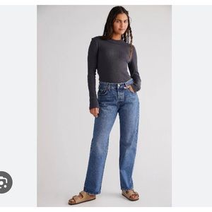 Levi's Straight Leg Blue Jeans